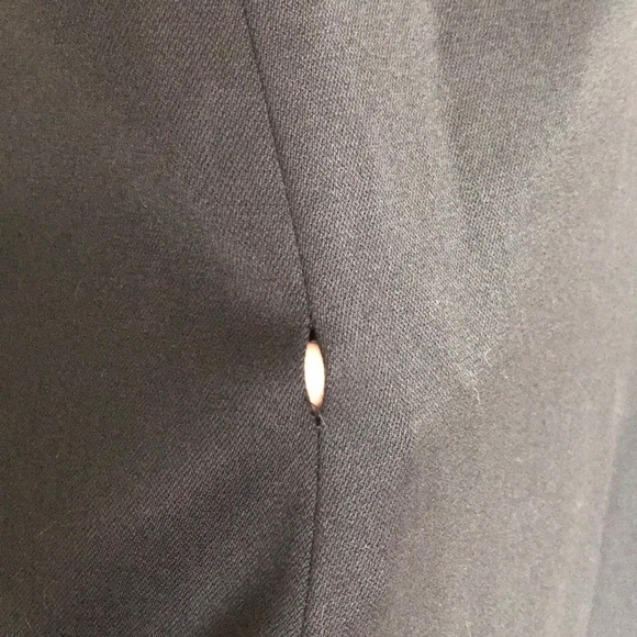 Express wool/poly classic strapless black dress - Picture 3 of 5